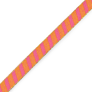 Nastro con testo con strisce arancione-rosa