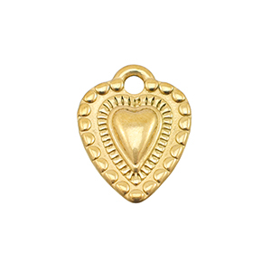 Ciondoli in acciaio inossidabile cuore oro