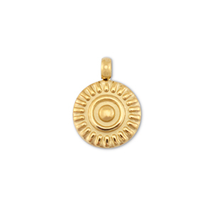 Ciondoli in acciaio inossidabile sole oro