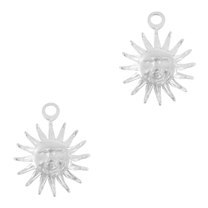 Ciondoli in acciaio inossidabile sole argento