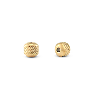 Perline in acciaio inossidabile 4mm oro