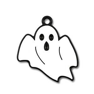 Ciondoli di metallo fantasma Bianco-nero