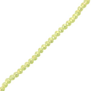 Perline sfaccettate 6x4mm rondella verde chiaro