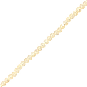 Perline sfaccettate 3x2mm rondella champagne chiaro