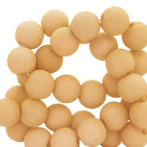 Perline in acrilico 8 mm marrone chiaro