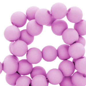 Perline in acrilico 4 mm viola chiaro