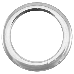 Anellino chiuso di metallo DQ 18mm argento antico (privo di nichel)