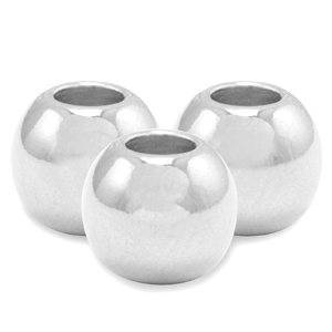 Perline di metallo DQ 2.5mm argento antico (privo di nichel)