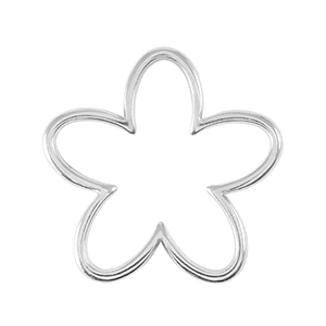 Ciondoli di metallo DQ ciondoli / distanziatore fiore argento antico (privo di nichel)
