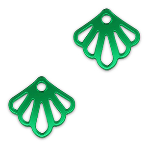Ciondoli accattivanti conchiglia verde kelly metallico