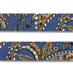 Bandana fiore e bocina blu