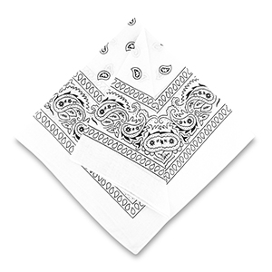Bandana bianco-nero