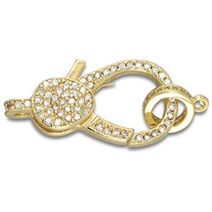 Metallo TQ in ottone moschettone oro