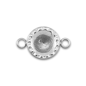BY31&reg; Distanziatore in acciaio inossidabile con castone per SS29 chaton argento