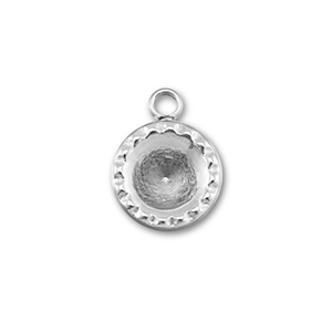 BY31&reg; Ciondoli in acciaio inossidabile con castone per SS29 chaton argento