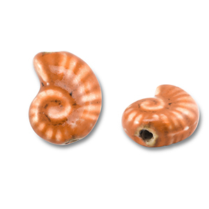 Perline di ceramica conchiglia arrancione