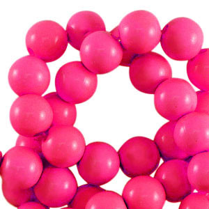 Perline in acrilico 8 mm lucido fucsia rosa