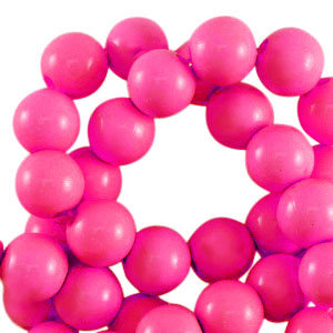 Perline in acrilico 6 mm lucido fucsia rosa