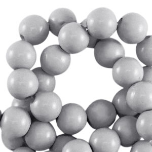 Perline in acrilico 4 mm lucido grigio