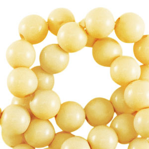 Perline in acrilico 4 mm lucido giallo narcisco