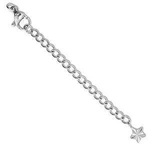 Componenti in acciaio inossidabile allungatrice set stella con chiusura moschettone argento