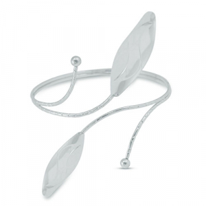Bracciale da braccio foglia argento