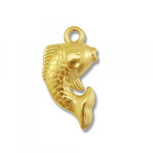 Ciondoli in acciaio inossidabile pesce oro