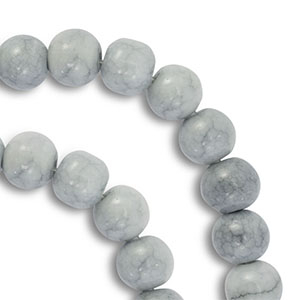 Perline di vetro 8mm grigio