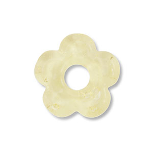 Perline di vetro fiore giallo
