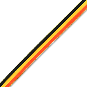 BY31&reg; Nastro con la bandiera del Belgio rosso-giallo-nero-oro