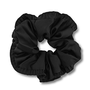 Elastici per capelli setoso Nero