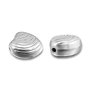 Perline in acciaio inossidabile conchiglia argento