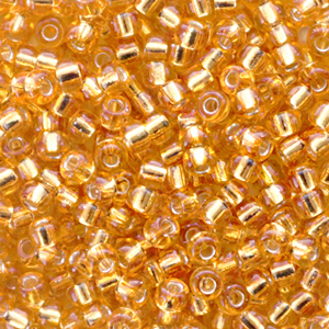 Rocailles Miyuki 8/0 Silverlined Dark Gold 8-4