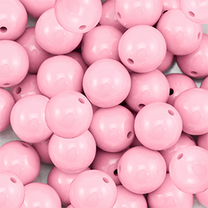 DQ Perline in acrilico 18 mm rosa chiaro