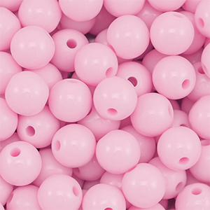 DQ Perline in acrilico 10 mm rosa chiaro