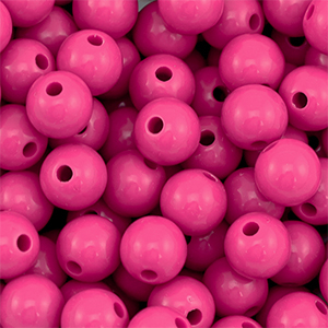 DQ Perline in acrilico 10 mm rosa magenta