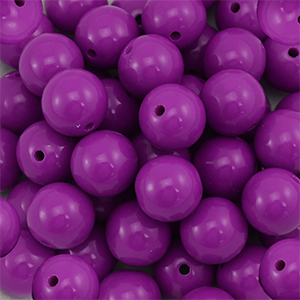DQ Perline in acrilico 16 mm viola magenta
