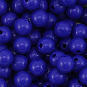 DQ Perline in acrilico 10 mm blu scuro