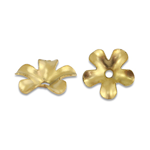 Componenti in acciaio inossidabile tappi per perline fiore oro