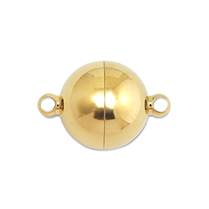 Componenti in acciaio inossidabile chiusura magnetica 14mm tonda oro