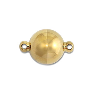 Componenti in acciaio inossidabile chiusura magnetica 10mm tonda oro