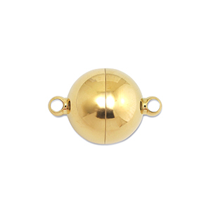 Componenti in acciaio inossidabile chiusura magnetica 8mm tonda oro