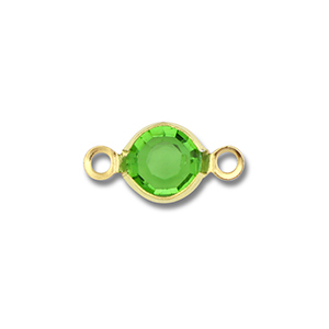 Componenti in acciaio inossidabile tonda oro-verde