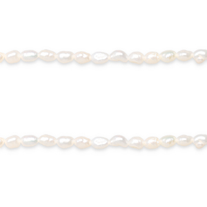 BQ Perle di acqua dolce pepita 6x4mm bianco naturale