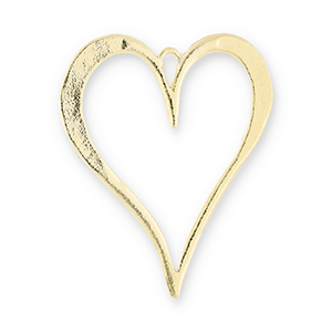 Ciondoli accattivanti cuore oro