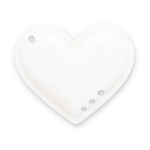 Ciondoli accattivanti cuore bianco