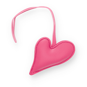 Ciondoli accattivanti cuore rosa amaranto