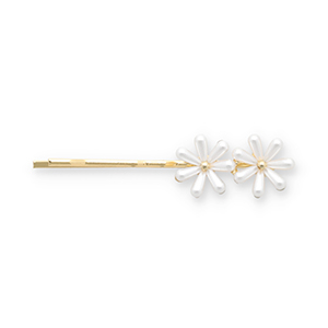 Accessori per capelli fermaglio per capelli margherite oro-bianco