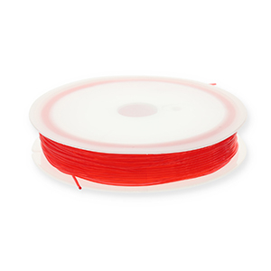 Filo infilaperle elastico 0.8mm rosso