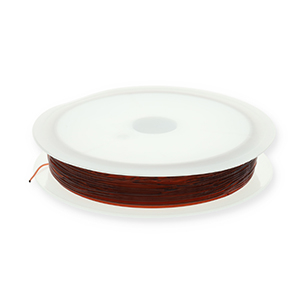 Filo infilaperle elastico 0.5mm marrone